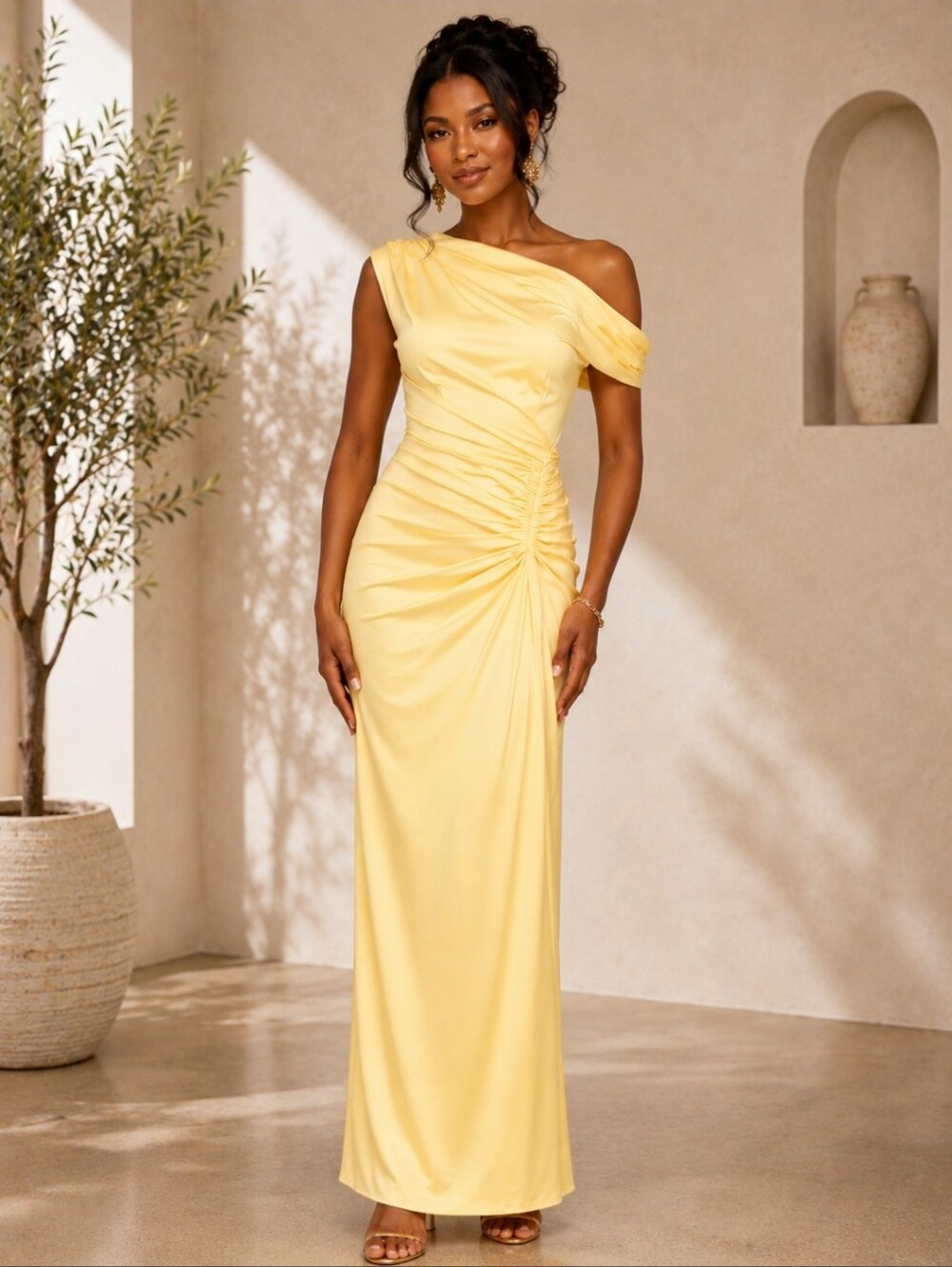Premier Amour Yellow Maxi Dress